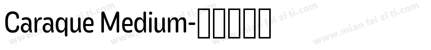 Caraque Medium字体转换